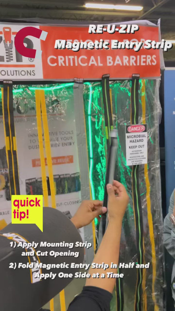 RE-U-ZIP® REUSABLE MAGNETIC ENTRY STRIP™ | STARTER KIT