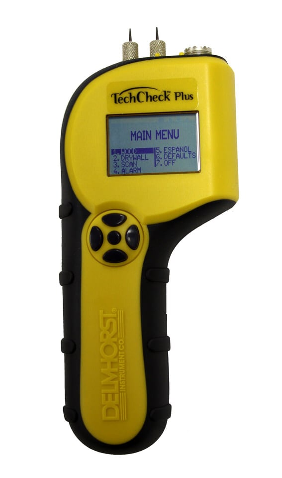 Delmhorst TechCheck Plus 2-in-1 Moisture Meter with Case