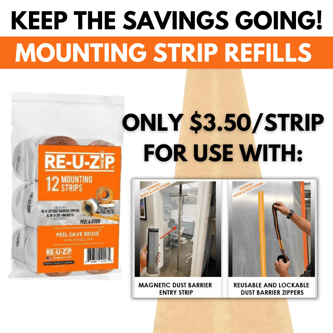 RE-U-ZIP® MOUNTING STRIP RE-FILL™ | 12-PACK