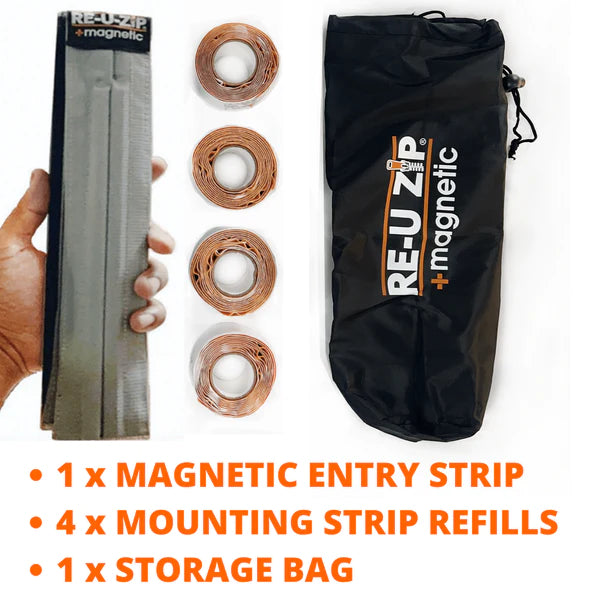 RE-U-ZIP® REUSABLE MAGNETIC ENTRY STRIP™ | STARTER KIT