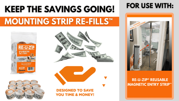 RE-U-ZIP® REUSABLE MAGNETIC ENTRY STRIP™ (ONLY) | SINGLE