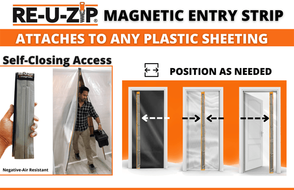 RE-U-ZIP® REUSABLE MAGNETIC ENTRY STRIP™ (ONLY) | SINGLE