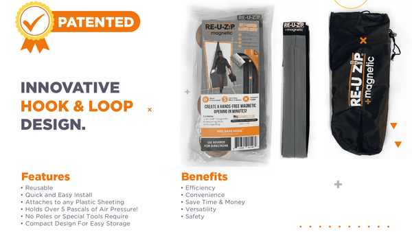 RE-U-ZIP® REUSABLE MAGNETIC ENTRY STRIP™ (ONLY) | SINGLE