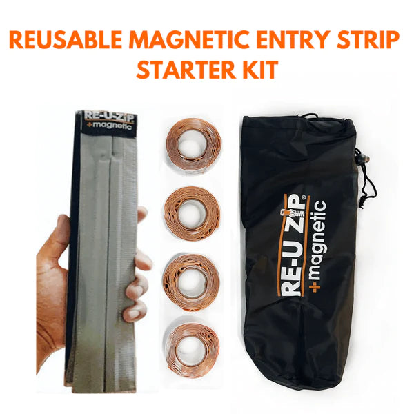 RE-U-ZIP® REUSABLE MAGNETIC ENTRY STRIP™ | STARTER KIT