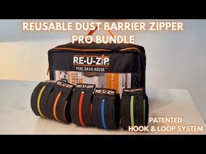 RE-U-ZIP® HEAVY-DUTY REUSABLE DUST BARRIER ZIPPER | PRO BUNDLE